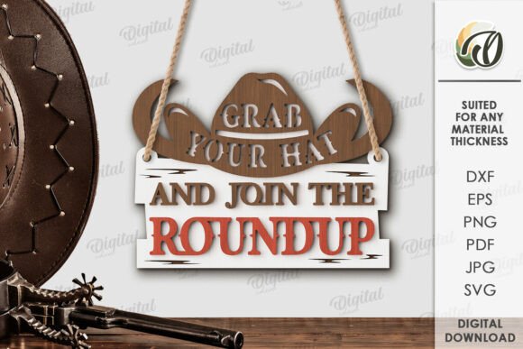 Download Cowboy Welcome Sign Laser Cut - Premium Resources